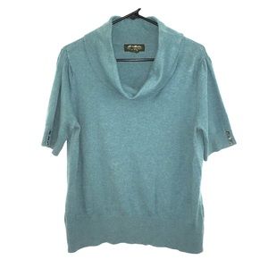 Eddie Bauer Cowl Neck Short Sleeved Sweater - XL